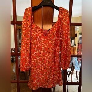 Pretty floral print ASOS shirt dress